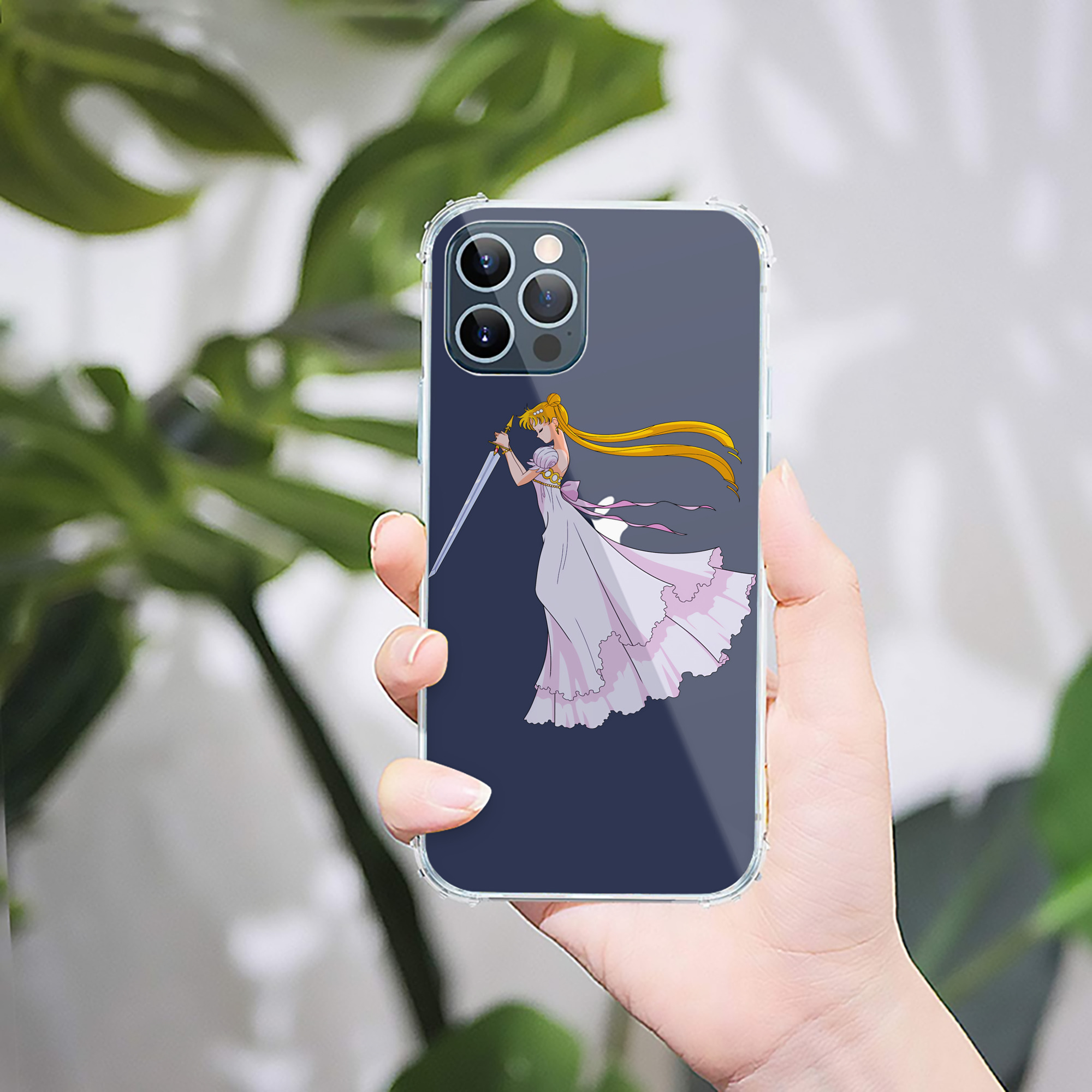 （画像用） 美少女戦士セーラームーン 愛野 美奈子 あいの みなこ Sailor Moon Aino Minako 【iPhone 12シリーズ対応】透明スマホケース（クリアソフトケース）